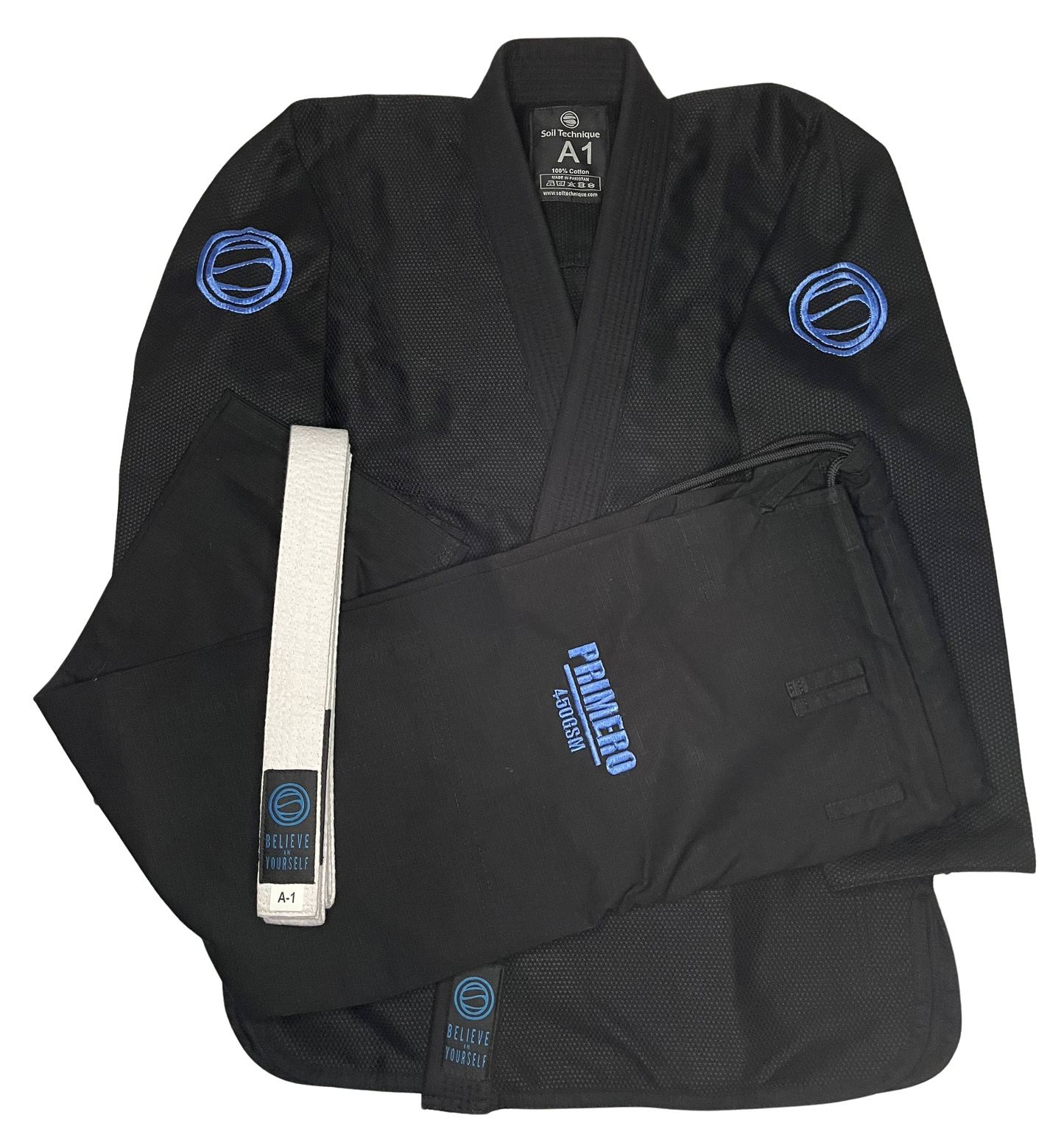 Soiltechnique Ladies Primero 450GSM Negro-Celeste